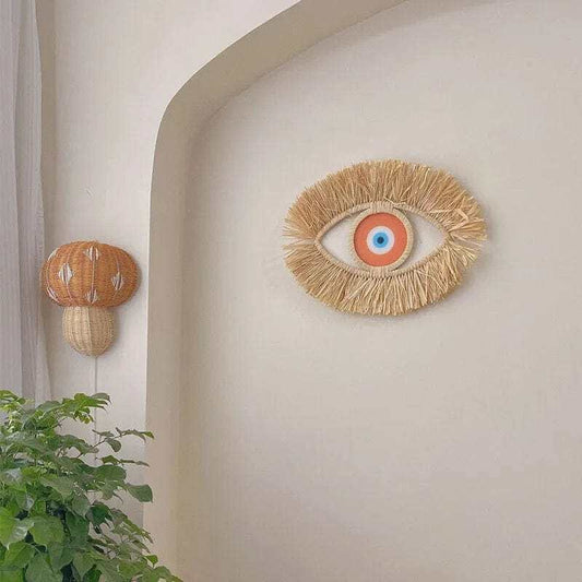 Evil Eye Vävda Väggkonst | Veska Orange
