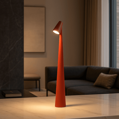 EVOLUCE – Uppladdningsbar Bordslampa med Modern Design & Lång Batteritid | Veska Röd