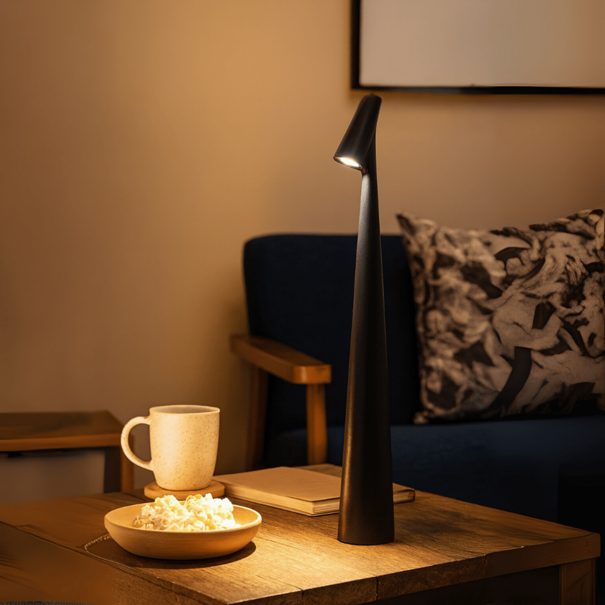 EVOLUCE – Uppladdningsbar Bordslampa med Modern Design & Lång Batteritid | Veska Svart