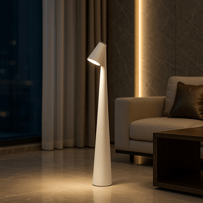EVOLUCE – Uppladdningsbar Bordslampa med Modern Design & Lång Batteritid | Veska Vit