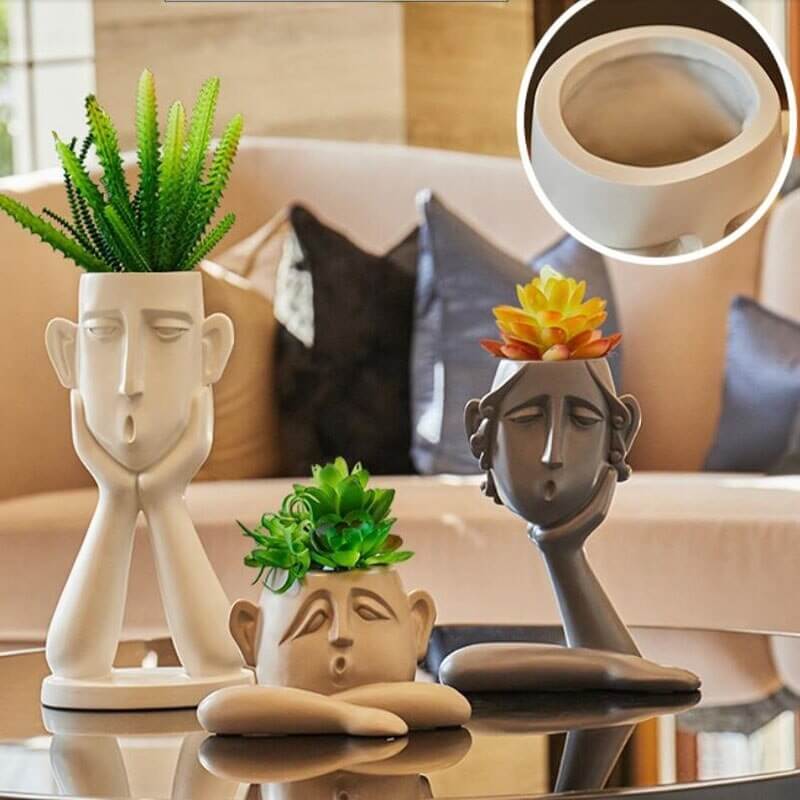 Face Vace | Skulptur Veskaomvas | Veska Grå A