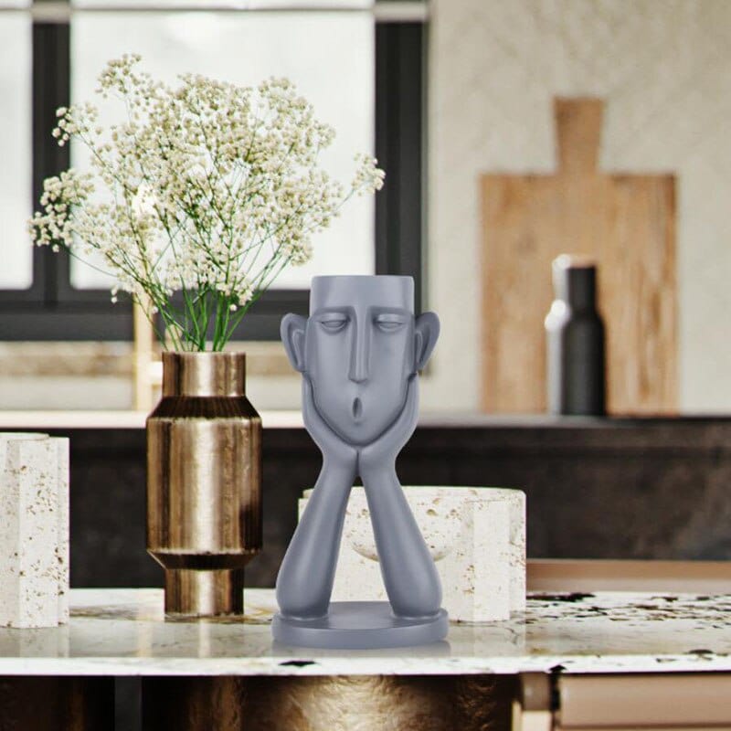 Face Vace | Skulptur Veskaomvas | Veska Grå B