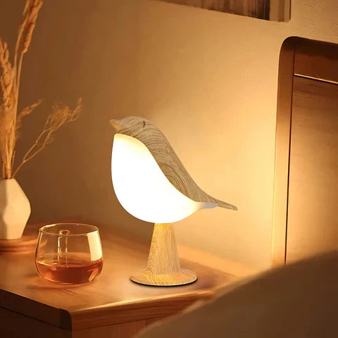 Fågel-formad Justerbar Lampa | Portabel Aroma Diffusor med Anpassningsbar Belysning för Avkoppling och Läsning | Veska