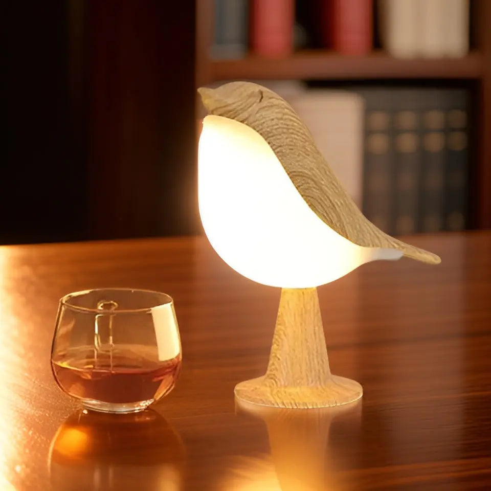 Fågel lampa - Lumina - Touch kontroll - Aromaterapi | Veska Beige