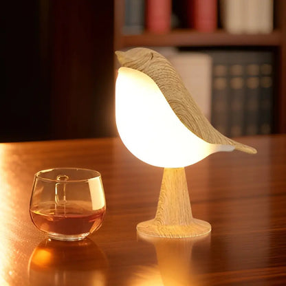Fågel lampa - Lumina - Touch kontroll - Aromaterapi | Veska Beige