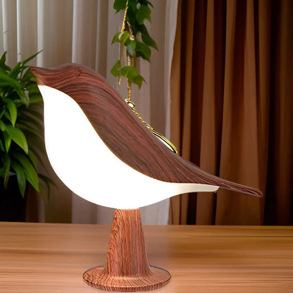 Fågel lampa - Lumina - Touch kontroll - Aromaterapi | Veska Braun