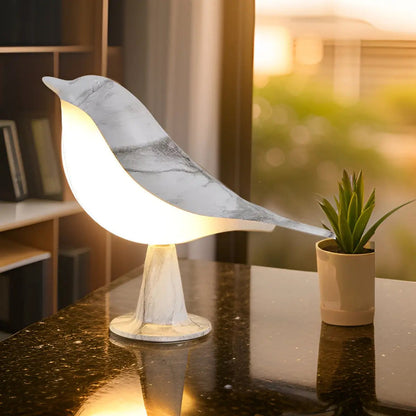 Fågel lampa - Lumina - Touch kontroll - Aromaterapi | Veska Grå