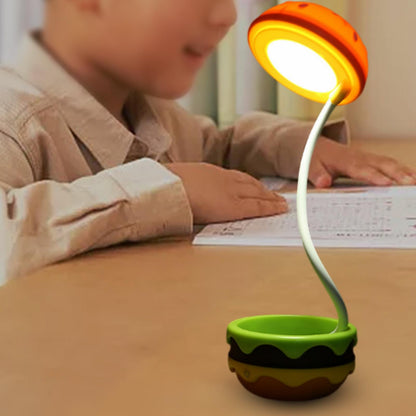 Fällbar Trådlös Unik Hamburger Bordslampa | Veska