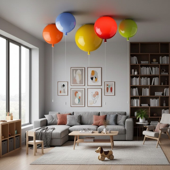 Färg Orbit Ballong Akryl Pendellampa | Veska