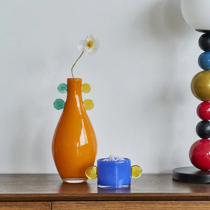 Färgad Globe Handtag Glasburk Vaskollektion | Veska