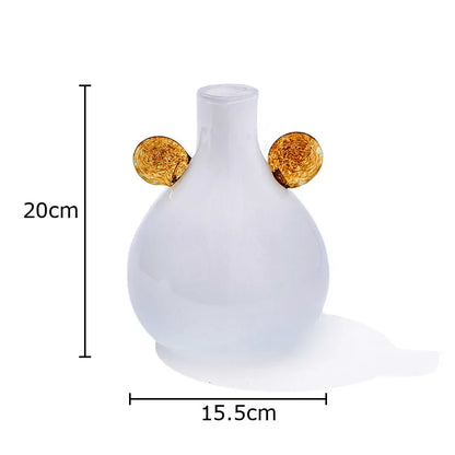 Färgad Globe Handtag Glasburk Vaskollektion | Veska Kylig Vit
