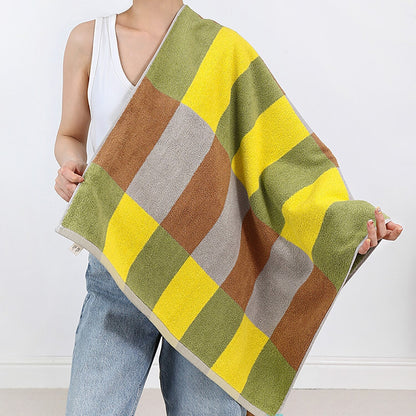 Färgblockhanddukar - Litet kakel | Veska