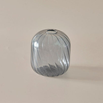 Färgglad Glas Glob Vaso | Veska Grå Kort