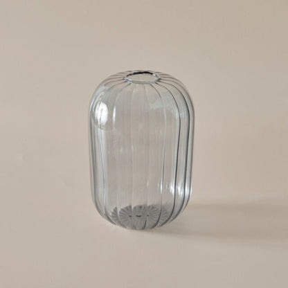 Färgglad Glas Glob Vaso | Veska Grå Tall
