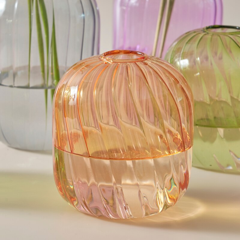 Färgglad Glas Glob Vaso | Veska