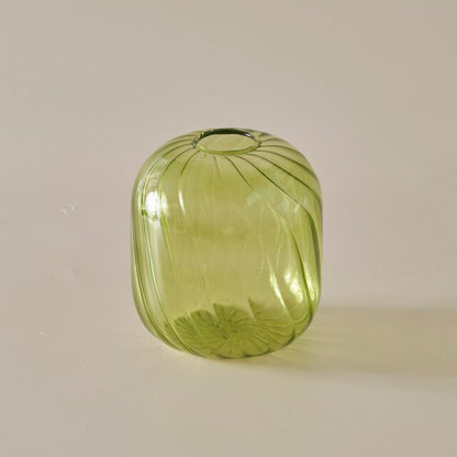 Färgglad Glas Glob Vaso | Veska Lime Kort