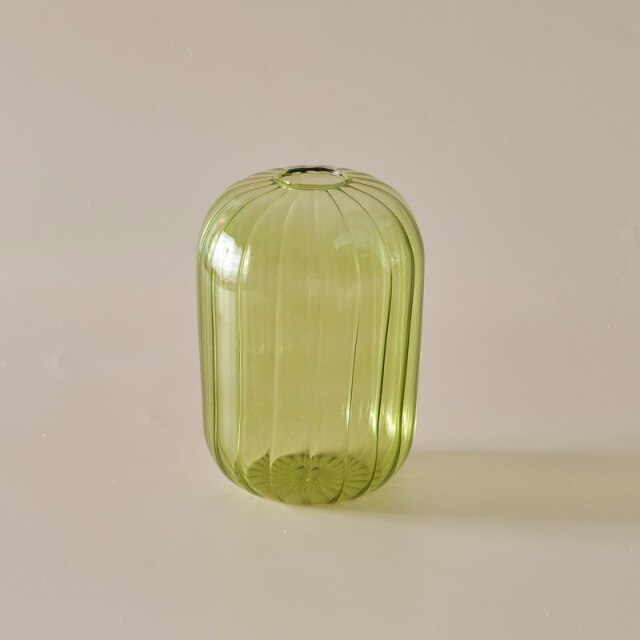 Färgglad Glas Glob Vaso | Veska Lime Tall