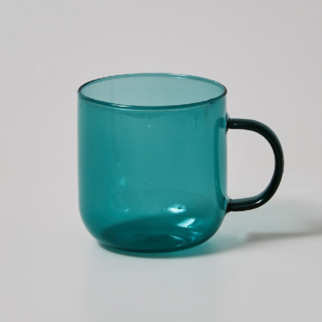 Färgglad Glas Mugg | Veska Sjön Grön 350ml