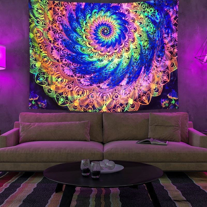 Färgglad Luminös Tapestry | Veska