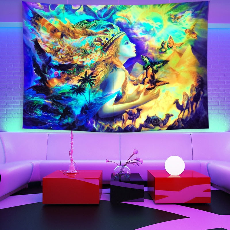 Färgglad Luminös Tapestry | Veska