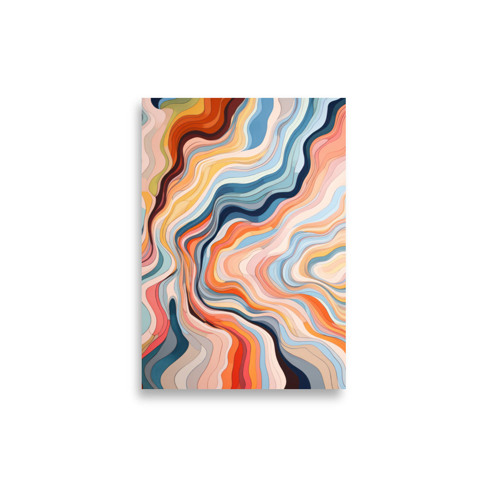 Färgglada Vågor | Veska 21×30 cm