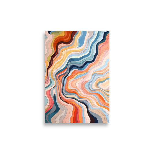 Färgglada Vågor | Veska 21×30 cm