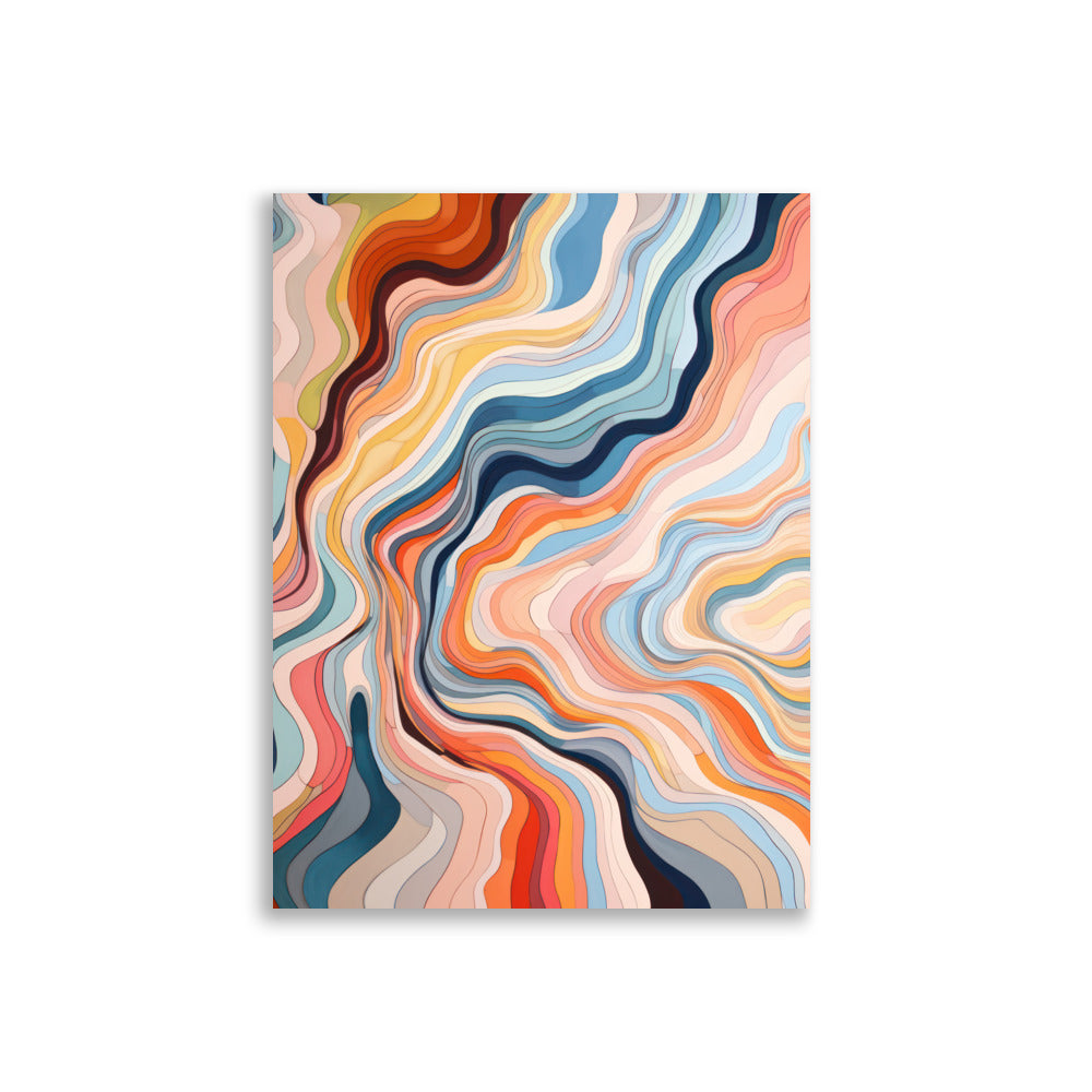 Färgglada Vågor | Veska 30×40 cm