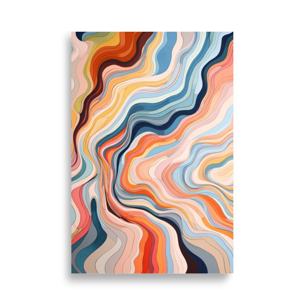 Färgglada Vågor | Veska 61×91 cm