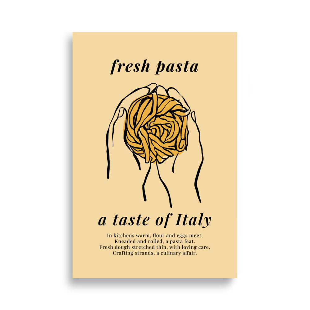 Färsk Pasta, Italiens Smak | Veska 61×91 cm