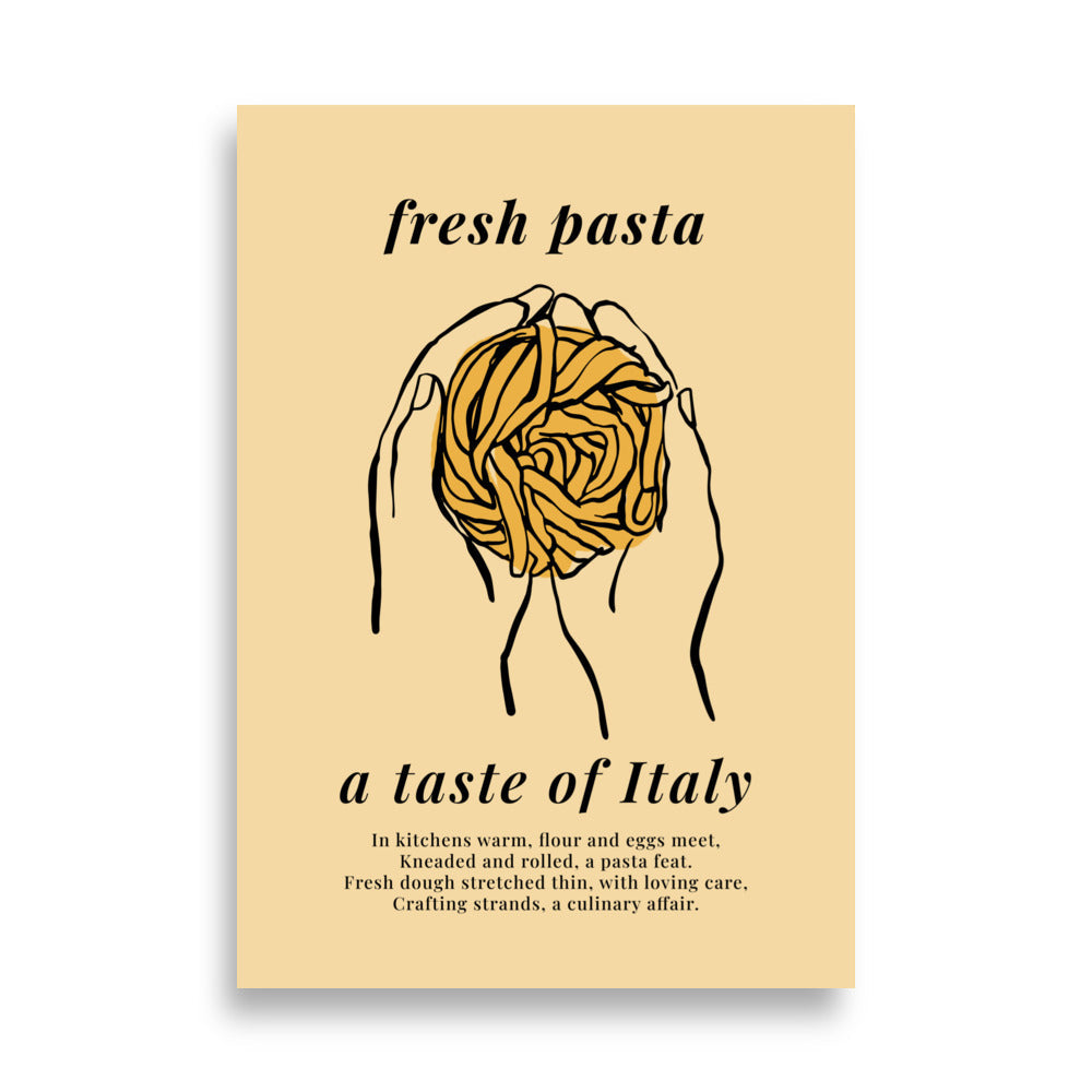 Färsk Pasta, Italiens Smak | Veska 70×100 cm