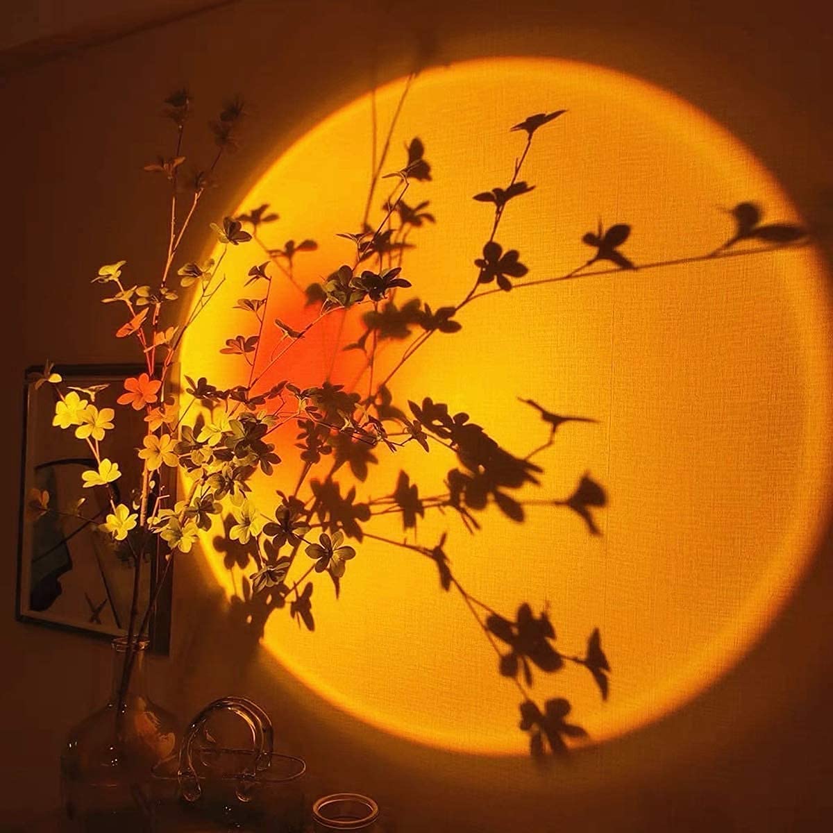 Femton färger solnedgångsprojektor bordslampa | Veska