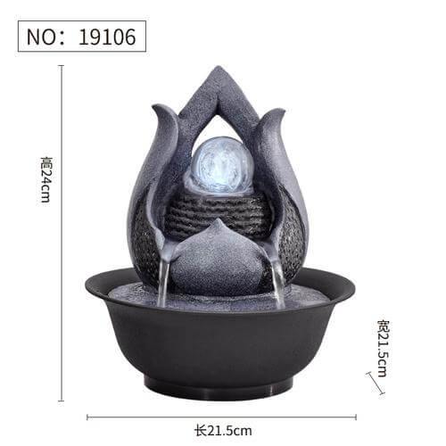 FengShui Harpiks Dekorativ Vattenfontän | Veska 19106