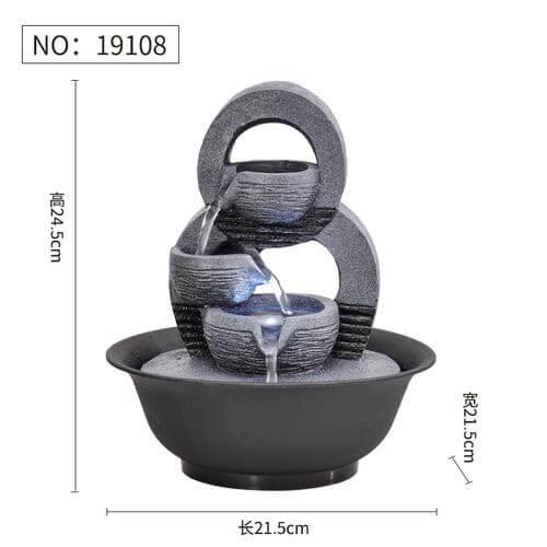 FengShui Harpiks Dekorativ Vattenfontän | Veska 19108