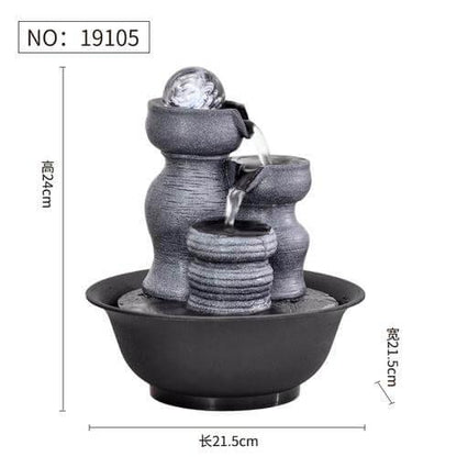 FengShui Harpiks Dekorativ Vattenfontän | Veska 19156