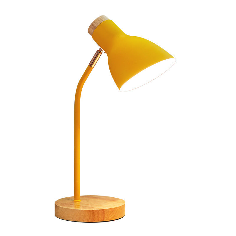 Ficklampa-formad svängbar bordslampa Macaron Metall 1-ljuskälla nattlampa för barnrum | Veska