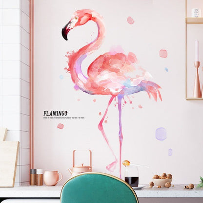 Flamingo Väggdekaler för Barnrum Hem | Veska