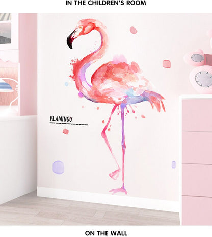 Flamingo Väggdekaler för Barnrum Hem | Veska