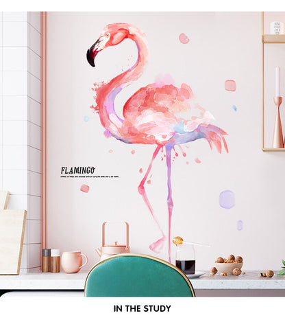 Flamingo Väggdekaler för Barnrum Hem | Veska