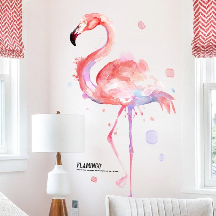Flamingo Väggdekaler för Barnrum Hem | Veska Flamingo A