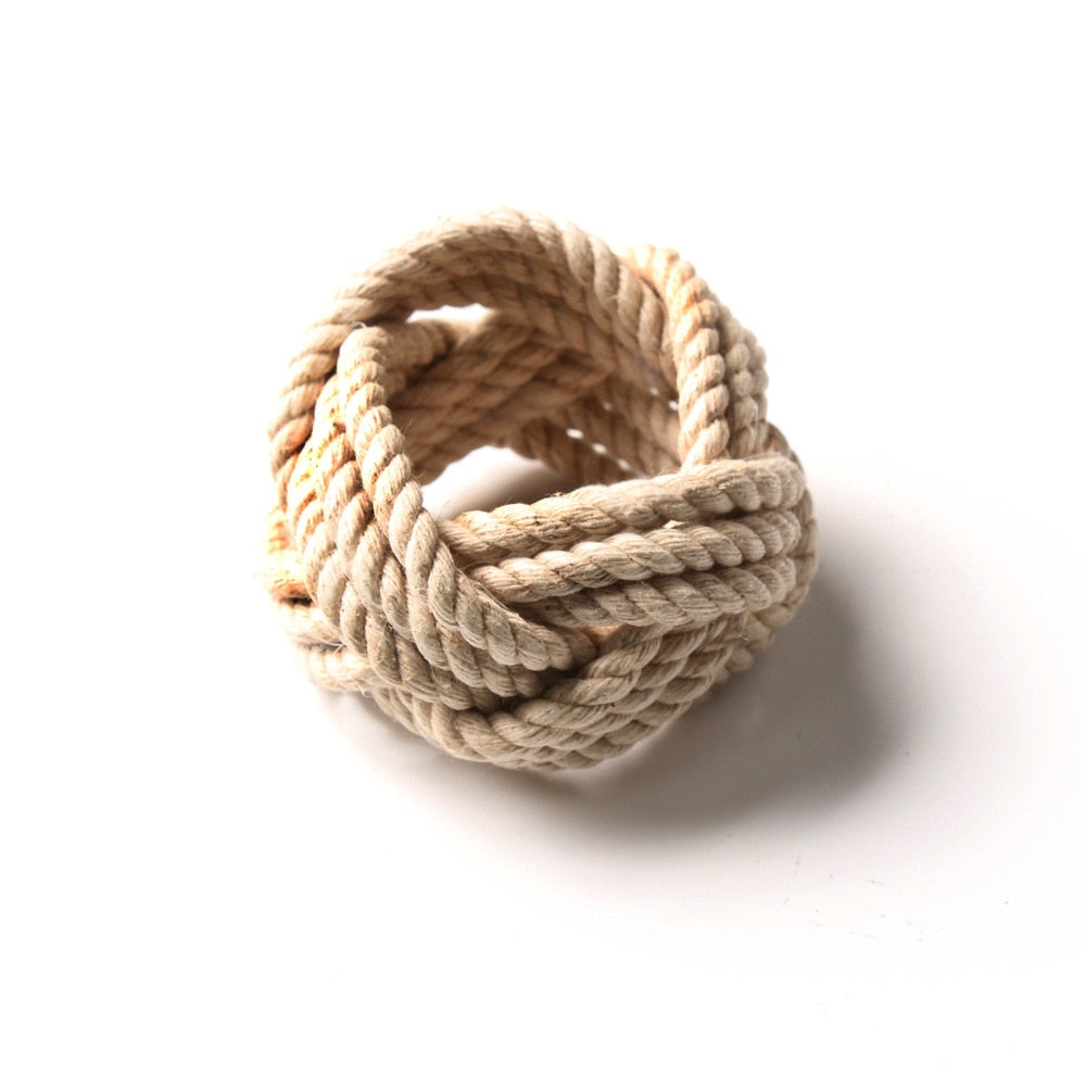 Flätad Jute Servettring - Set om 10 | Veska