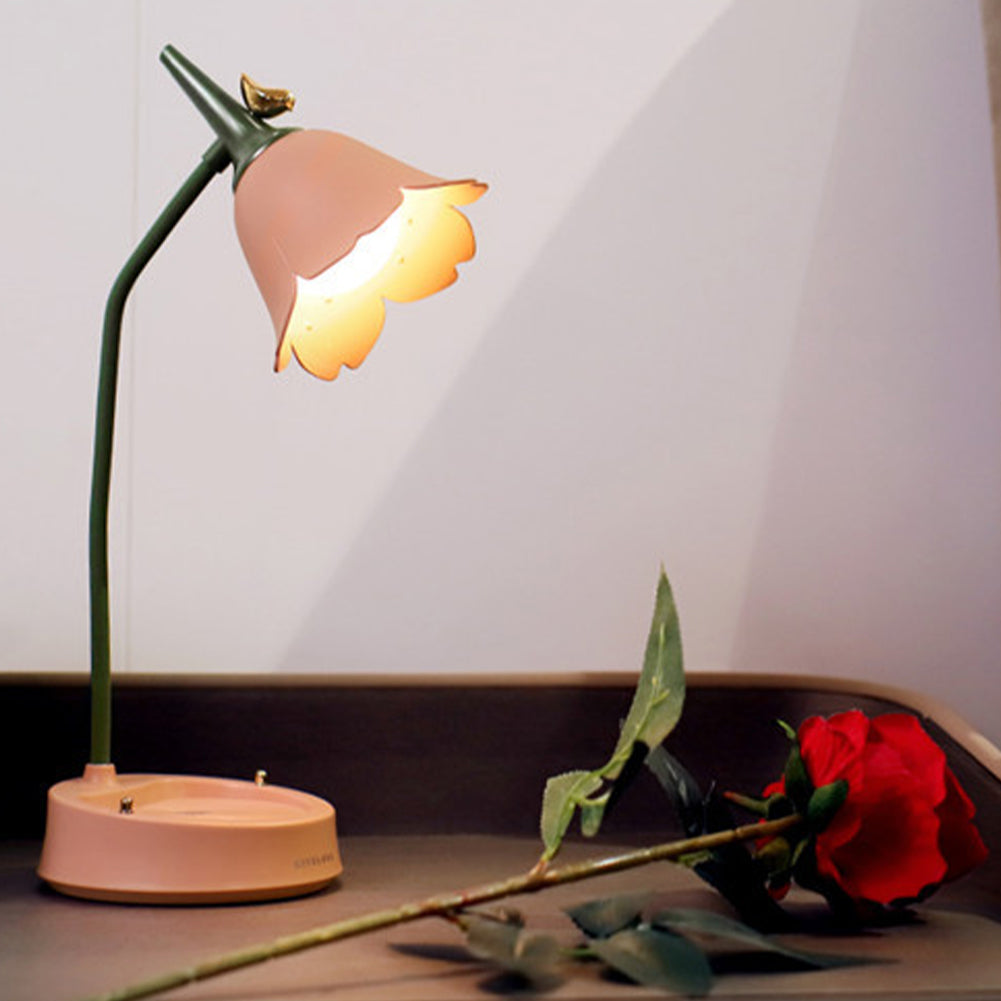 Flicker - Skrivbordslampa | Charmig belysning | Energibesparande | Veska Rosa
