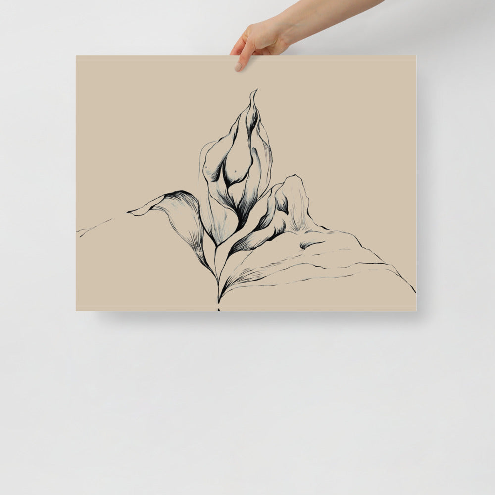 Floral Body Wall Art | Veska 18×24