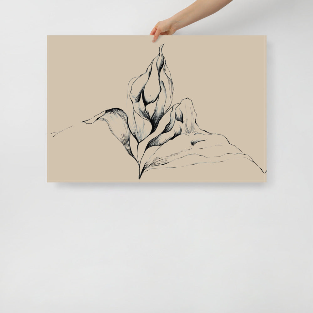 Floral Body Wall Art | Veska 24×36