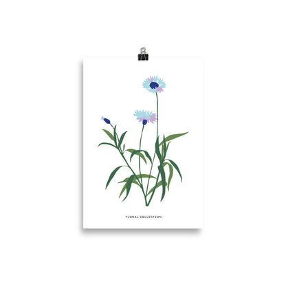 Floral Collection - Blå Blomma | Veska