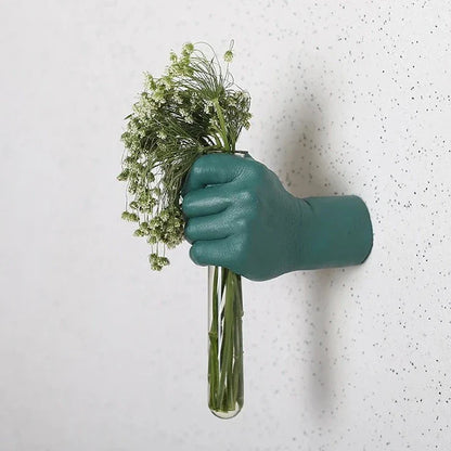 Flower Grab Väggvas | Veska grön