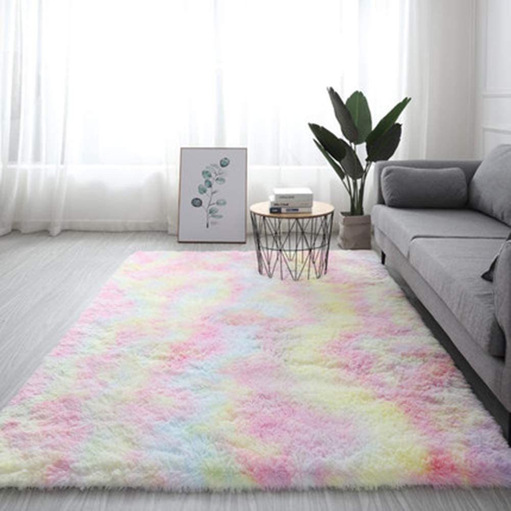 Fluffig Regnbågsmatta | Veska