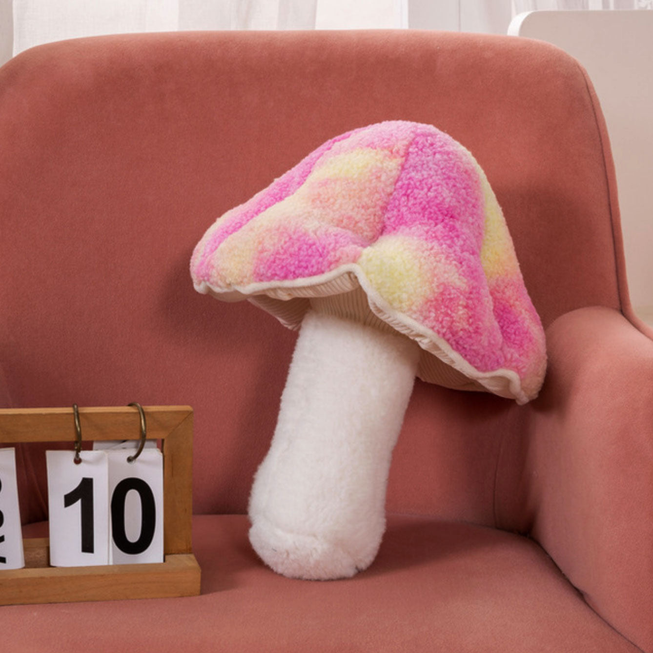 Fluffig svampkudde | Veska 46 cm Rosa