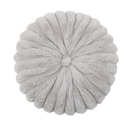 Fluffy Pastell Pumpa Kudde | Veska Grå 35CM