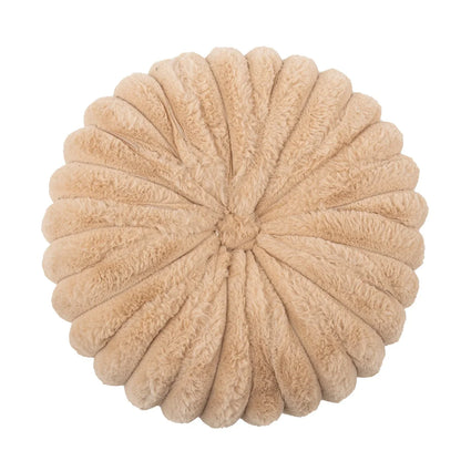 Fluffy Pastell Pumpa Kudde | Veska Ljus kaffe 35CM