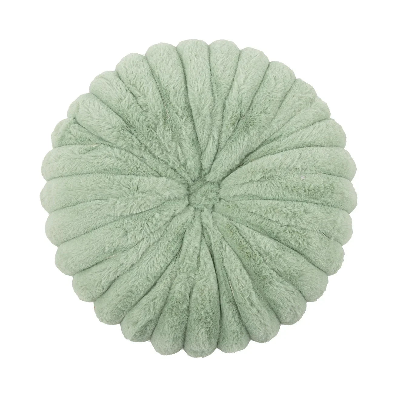 Fluffy Pastell Pumpa Kudde | Veska Ljusgrön 35CM